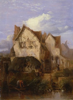 A View near Norwich by Thomas Lound Oil Painting