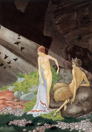 A swift shadow darkened the passage by Thomas Mackenzie Oil Painting