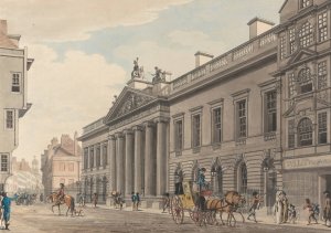 East India House by Thomas Malton The Younger Oil Painting