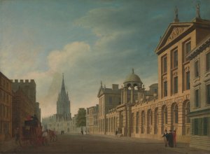 High Street, Oxford by Thomas Malton The Younger Oil Painting