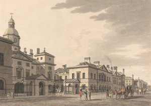 Horse Guards, Whitehall by Thomas Malton The Younger Oil Painting