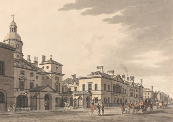 Horse Guards, Whitehall by Thomas Malton The Younger - Hand-Painted Oil Painting Reproduction
