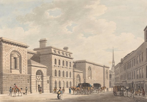 Main Product Photo of Newgate Painting by Thomas Malton The Younger
