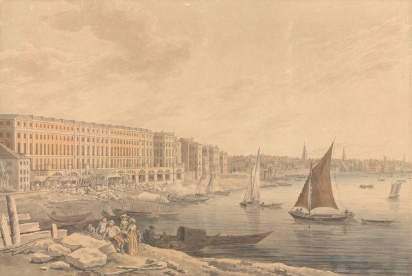 Main Product Photo of The Royal Terrace, Adelphi Painting by Thomas Malton The Younger