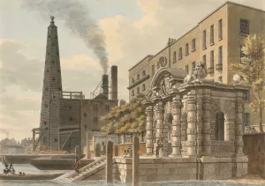 York Water Gate by Thomas Malton The Younger Oil Painting