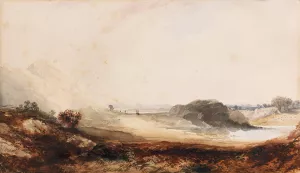Alpine Landscape by Thomas Moran Oil Painting
