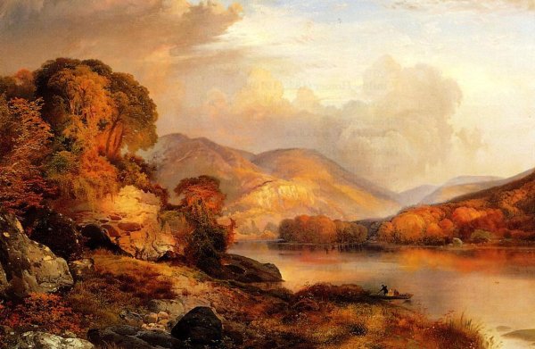 Main Product Photo of Autumn Landscape Painting by Thomas Moran