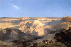 Badlands of the Dakota by Thomas Moran - Oil Painting Reproduction