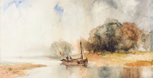 Beverly N.J. by Thomas Moran Oil Painting