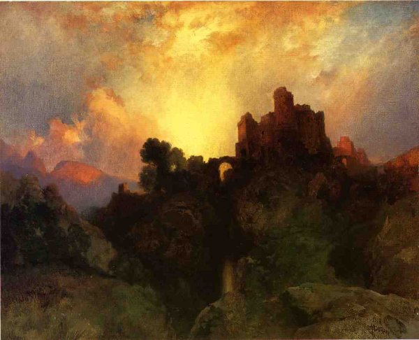 Main Product Photo of Caledonia, Stern and Wild Painting by Thomas Moran