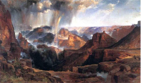 Chasm of the Colorado by Thomas Moran - Hand-Painted Oil Painting Reproduction