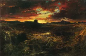 Childe Roland to the Dark Tower Came by Thomas Moran - Oil Painting Reproduction