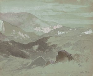 Cliffs of Ecclesbourne Near Hastings by Thomas Moran Oil Painting