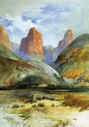 Colburn's Butte, South Utah by Thomas Moran Oil Painting