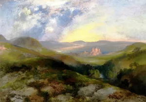 Conway Castle by Thomas Moran Oil Painting