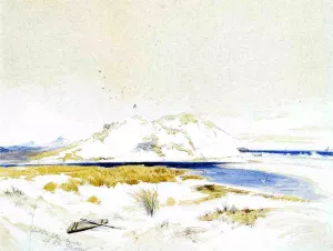 East Hampton Beach Oil painting by Thomas Moran
