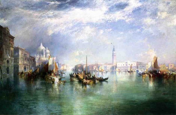 Main Product Photo of Entrance to the Grand Canal, Venice Painting by Thomas Moran