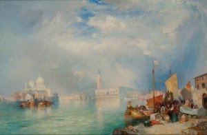 Entrance To The Grand Canal, Venice by Thomas Moran Oil Painting
