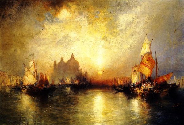 Main Product Photo of Entrance to the Grand Canal, Venice Painting by Thomas Moran