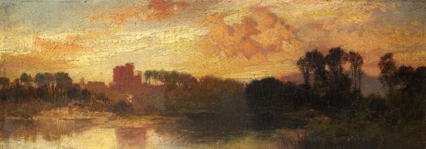 Environs of Salt Lake, Utah by Thomas Moran - Hand-Painted Oil Painting Reproduction