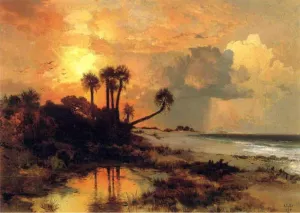Fort George Island also known as Whistlejacket by Thomas Moran Oil Painting
