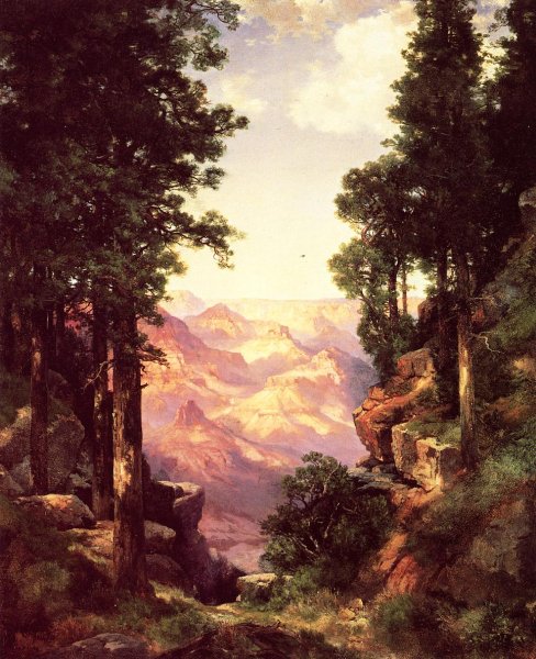 Grand Canyon by Thomas Moran - Hand-Painted Oil Painting Reproduction