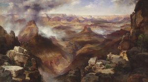 Grand Canyon of the Colorado River by Thomas Moran Oil Painting
