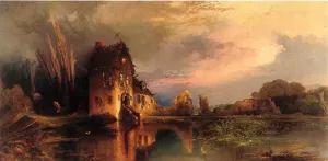 Haunted House by Thomas Moran - Oil Painting Reproduction