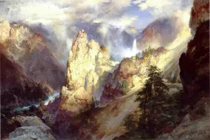 Landscape by Thomas Moran Oil Painting