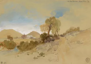 Near San Francisco, Mexico by Thomas Moran Oil Painting