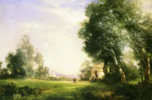 Near Tula Oil painting by Thomas Moran
