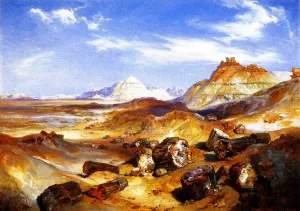 Petrified Forest by Thomas Moran Oil Painting