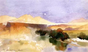 Portneuf Canyon, Idaho Oil painting by Thomas Moran