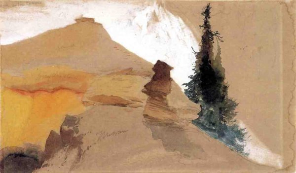 Sand in the Canyon by Thomas Moran - Hand-Painted Oil Painting Reproduction