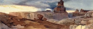 Shin-Au-Av-Tu-Weap by Thomas Moran Oil Painting