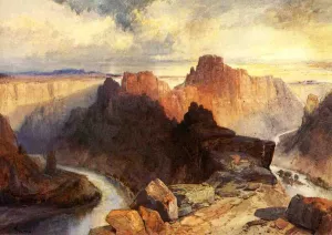 Summer, Amphitheatre, Colorado River, Utah Territory painting by Thomas Moran