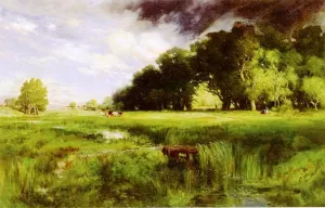 Summer Squall by Thomas Moran Oil Painting