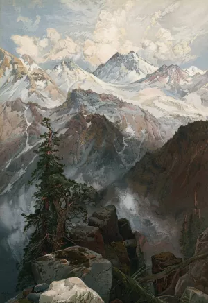 Summit of the Sierras, Nevada by Thomas Moran Oil Painting