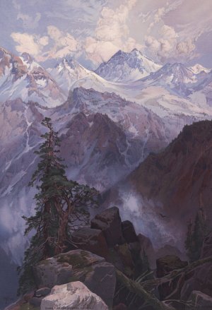 Summit of the Sierras, Nevada by Thomas Moran Oil Painting