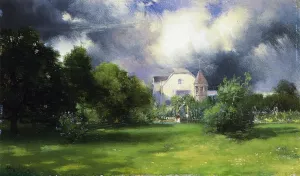 The Artist's Home - East Hampton, Long Island by Thomas Moran Oil Painting