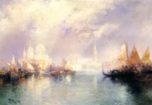 The Church of Santa Maria della Salute, Venice by Thomas Moran Oil Painting