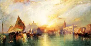The Gate of Venice by Thomas Moran Oil Painting