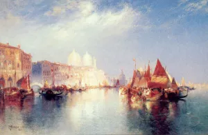 The Grand Canal by Thomas Moran - Oil Painting Reproduction