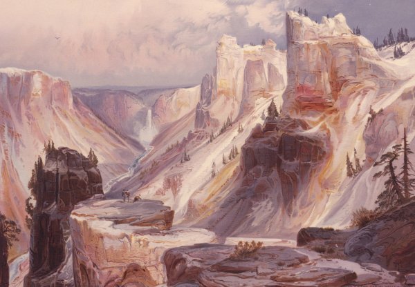 The Grand Canyon, Yellowstone  by Thomas Moran - Hand-Painted Oil Painting Reproduction