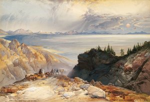 The Great Salt Lake of Utah by Thomas Moran Oil Painting