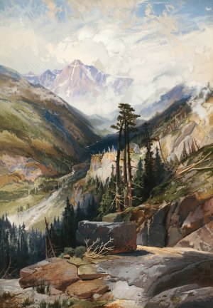 The Mountain of the Holy Cross, Colorado by Thomas Moran Oil Painting