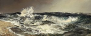The Much Resounding Sea by Thomas Moran Oil Painting