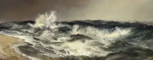 The Much Resounding Sea by Thomas Moran Oil Painting