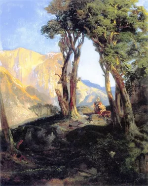 The Sacrifice of Isaac by Thomas Moran Oil Painting