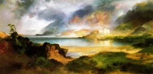 The Stronghold by Thomas Moran Oil Painting